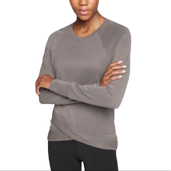 Athleta Serenity Criss Cross Sweatshirt 